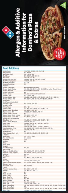 NZ0707 Allergen Brochure Sept 2013.indd - Domino's Pizza