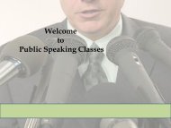 Powerful and On-site Public Speaking Skills Training Courses