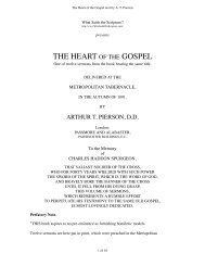 The Heart of the Gospel text by AT Pierson - What Saith The Scripture?