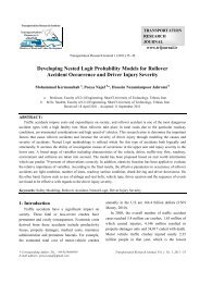 Developing Nested Logit Probability Models for Rollover Accident ...