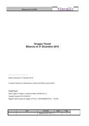 Gruppo Tiscali Bilancio al 31 Dicembre 2010