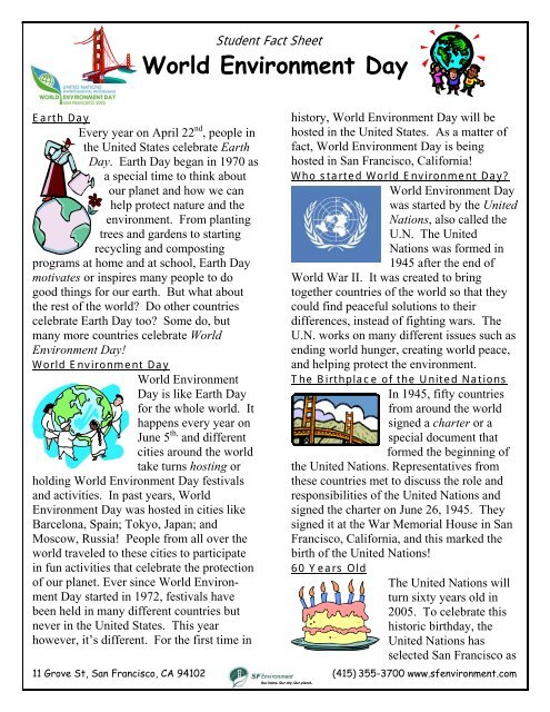 World Environment Day Pdf