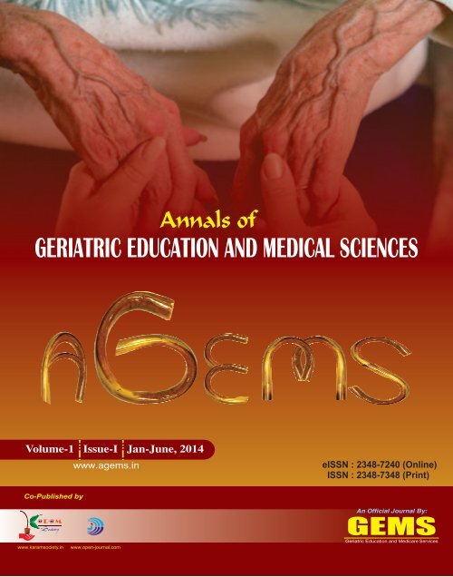 ANNALS OF GERIATRIC EDUCATION AND MEDICAL SCIENCES