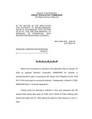 ERC Case No. 2002-18 - Energy Regulatory Commission