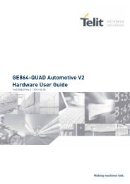 GE864-QUAD Automotive V2 Hardware User Guide - Trenz Electronic