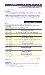 CONFERENCE Friday, April 29, 2011 - University of Iowa Hospitals ...