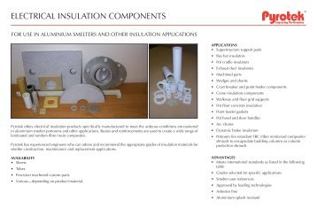 ElEctrical insulation componEnts - Pyrotek