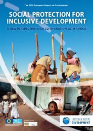 social protection for inclusive development - European Report on ...