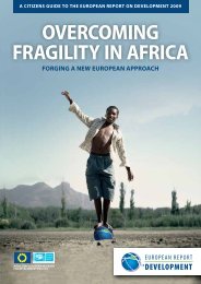 overcoming fragility in africa - European Report on Development