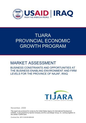 TIJARA - Small Business Development Centers in Iraq
