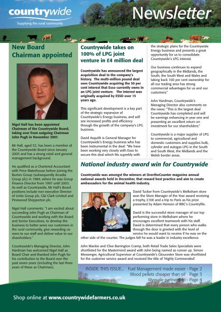 Newsletter - Countrywide Farmers