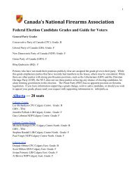 1 seat - the National Firearms Association