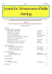 Journal for Advancement of Stellar Astrology - Neelastro