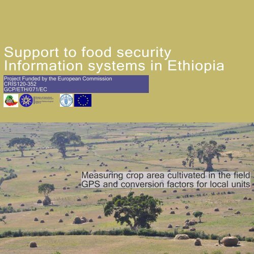 Support to food security Information systems in Ethiopia CSA