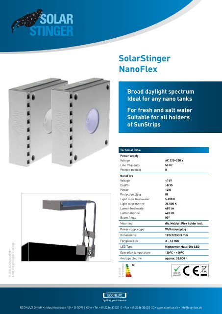 SolarStinger SunStrip - ECONLUX