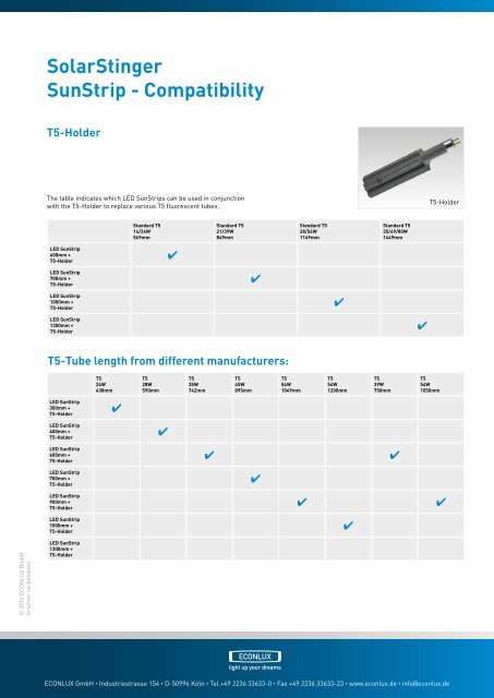 SolarStinger SunStrip - ECONLUX