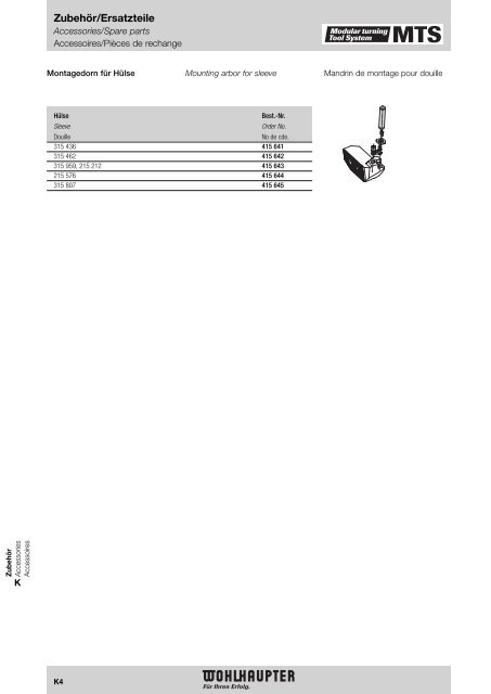 Modulares Drehwerkzeugsystem Modular Turning Tool System ...