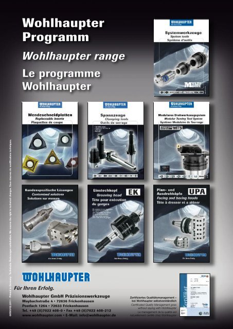 Modulares Drehwerkzeugsystem Modular Turning Tool System ...