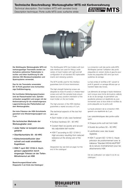 Modulares Drehwerkzeugsystem Modular Turning Tool System ...