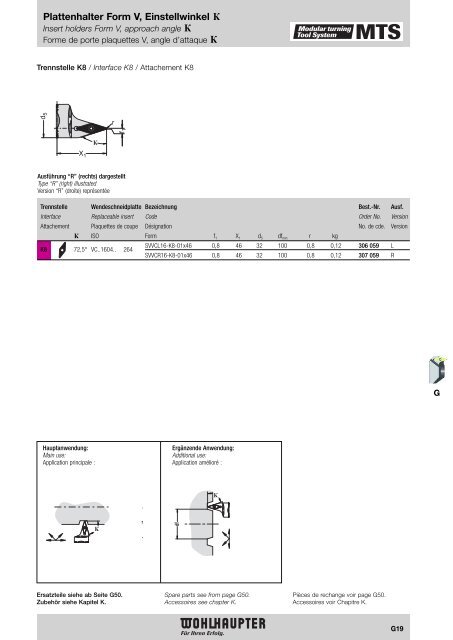 Modulares Drehwerkzeugsystem Modular Turning Tool System ...