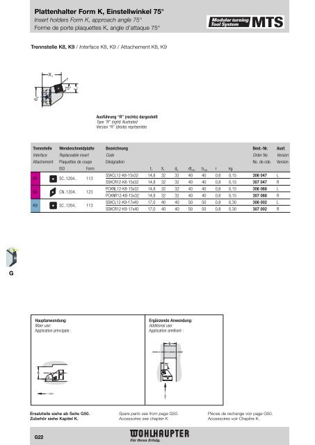 Modulares Drehwerkzeugsystem Modular Turning Tool System ...