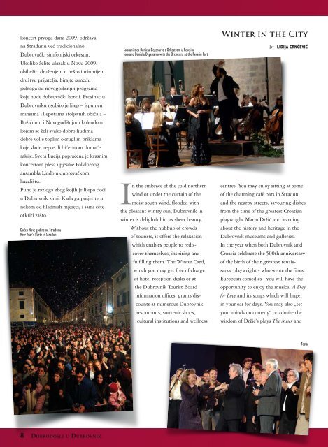 WELCOME Magazine 16 - TuristiÄka zajednica grada Dubrovnika