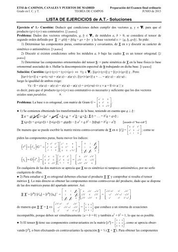 Ejercicio nº - ETSI Caminos Canales y Puertos