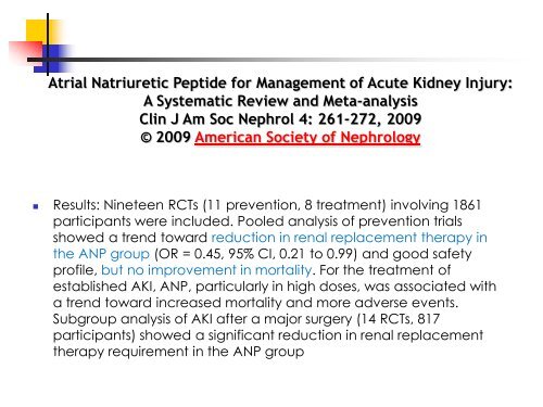 Pharmacological Management of Acute Kidney Injury