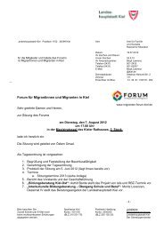 Forum fÃ¼r Migrantinnen und Migranten in Kiel - Migranten-Forum Kiel