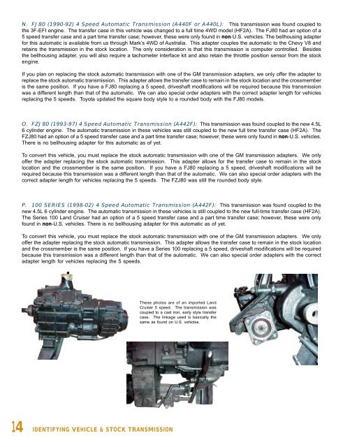 Land Cruiser manual - Advance Adapters