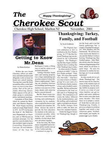 November 2001 - Cherokee High School Virtual Library