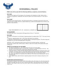 DODGEBALL RULES