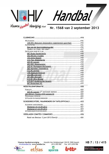 HB 7 : 13 / 418 - vhv handbalbase