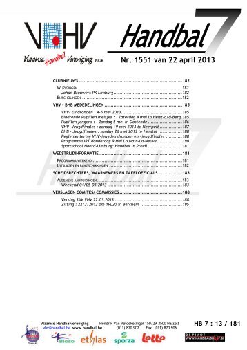 HB 7 : 13 / 181 - vhv handbalbase