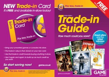 Trade-in price guide - Game