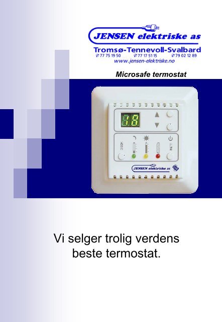 Microsafe termostat - Jensen Elektriske