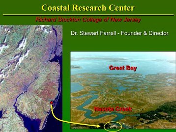 Introduction to the Coastal Research Center and ... - Stockton College