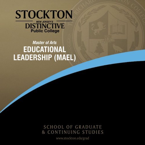 Master of Arts in Educational Leadership (MAEL) Stockton College