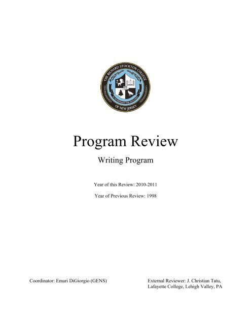 Writing Program - Stockton College