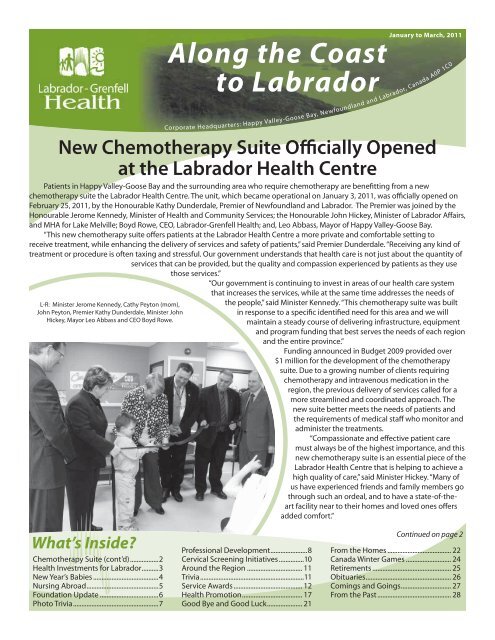 Along the Coast to Labrador - Labrador-Grenfell Regional Health