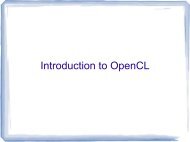 Introduction to OpenCL