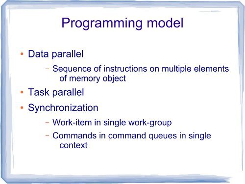 Introduction to OpenCL