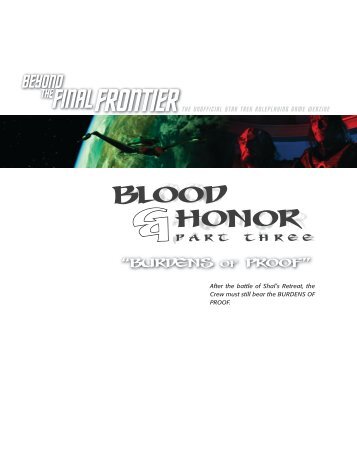 Blood and Honor, Part 3: Burdens of Proof - CODA Star Trek RPG ...