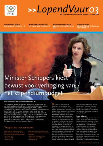 Minister Schippers kiest bewust voor verhoging van het ... - NOC*NSF