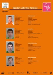 Sporters volleybal Jongens - NOC*NSF