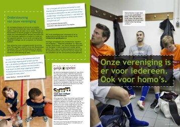 Onze vereniging is er voor iedereen. Ook voor homo's. - NOC*NSF