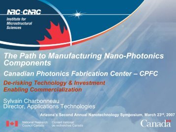 CPFC - Arizona Nanotechnology Cluster