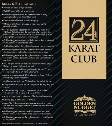 KARAT CLUB - Golden Nugget