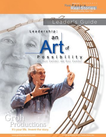 Leadership: An Art of Possibility Leader's Guide - Enterprise Media