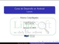 Curso de Desarrollo en Android - docencia de la ETSIT-URJC